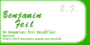 benjamin feil business card